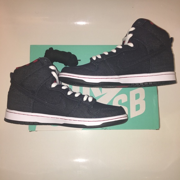 ❌SOLD❌ Nike SB Dunk High Lumberjack Denim RARE 🔥 - Picture 3 of 8